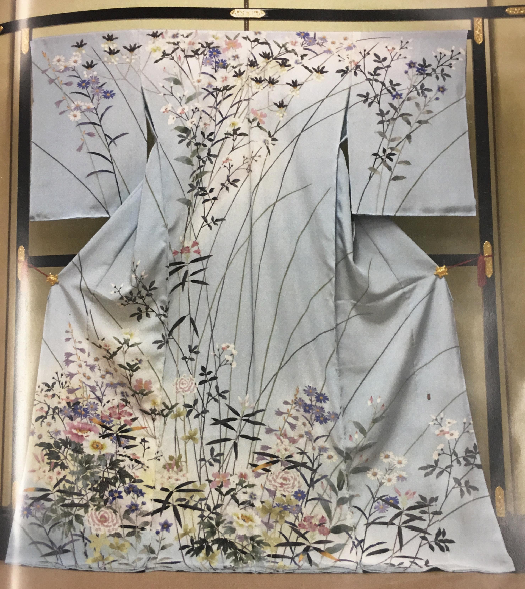 本加賀友禅 訪問着 作家名 菊田宏幸 兼六四季 証紙有り